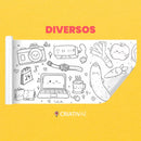 Bobina Criativa de Desenhos da Criativaê (3 Metros e mais de 1000 Desenhos Coláveis)