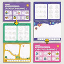 Caderno Mágico Educativo Reutilizável 6 em 1 – Aprendizado Divertido e Sustentável | CRIATIVAE