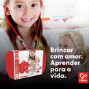 Kit Médico Infantil Completo de Madeira com Estetoscópio | Hape