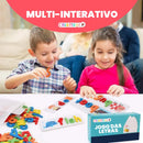 Jogo de Alfabetização e Ortografia para Crianças - Aprender a Soletrar com Cartas e Letras de Madeira | CRIATIVAE