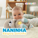 Naninha Respira Soninho - Pelúcia que Respira com Som Relaxante para Sono Tranquilo