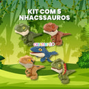 *Kit Nhacssauros Premium - Kit Dinossauros de Brinquedo Anti-stress
