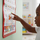 Pôster Interativo Bilíngue Inglês e Espanhol – Brinquedo Educativo Musical para Crianças | CRIATIVAE