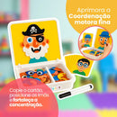 Quebra-Cabeça Magnético Educativo de Emoções e Criatividade – Brinquedo Sensorial Premium | CRIATIVAE