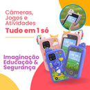Smartphone Infantil Educativo – Dispositivo Seguro com Jogos, Câmera e Aprendizado ABC | CRIATIVAE