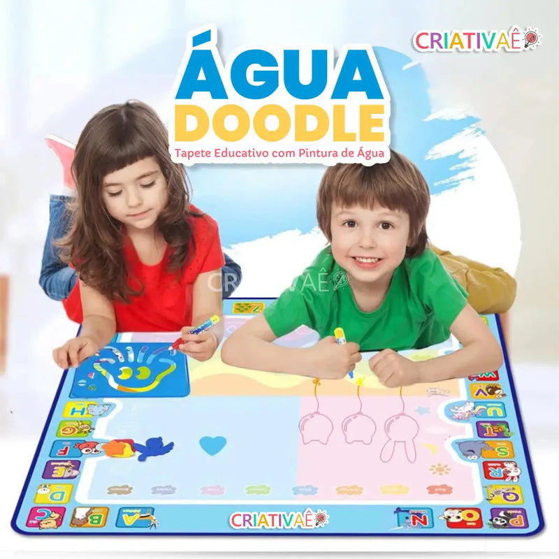 ÁguaDoodle Criativaê - Tapete Educativo de Pintura com Água