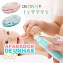 Aparador de Unhas Elétrico BabyEase com Luz LED e 6 Discos de Polimento