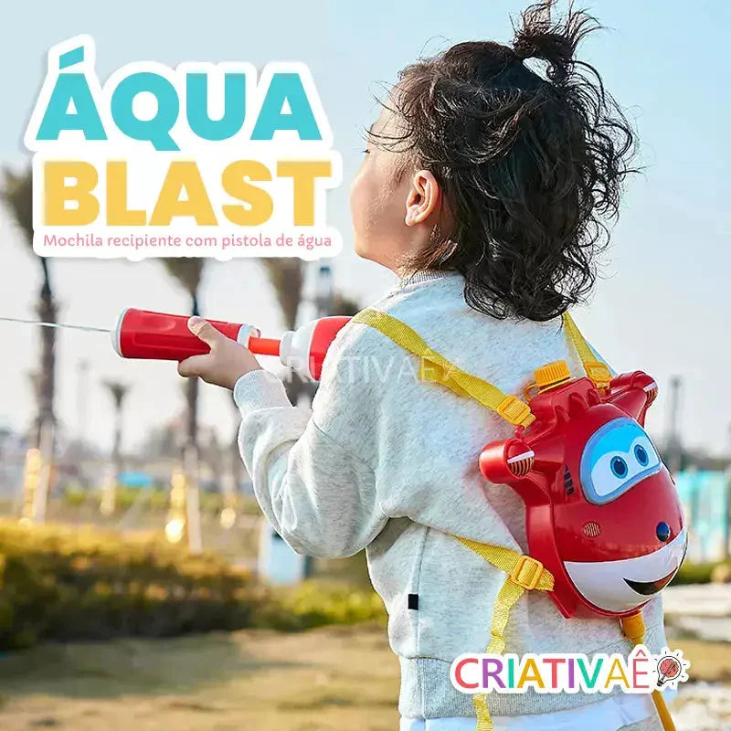 Áqua Blast - Mochila Recipiente com Aspersor de Água