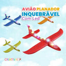Avião FlexFly - Avião Planador Inquebrável com Luz LED