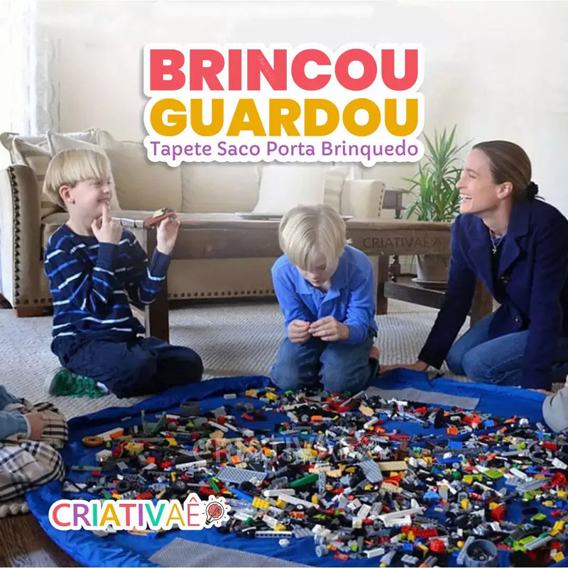 Brincou Guardou - Tapete Saco Porta Brinquedo