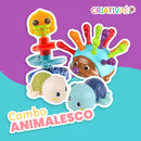 Combo Animalesco (Ouriço Montessori + Bichinhos Nadadores + Rampa de Patinhos)