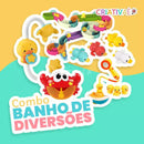 Combo Banho de Diversões COMPLETO (Escorregador + Chuveirinho + Caranguejinho + Patinhos nadadores + Patinhos lançadores de água)