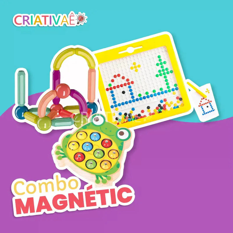 Combo Magnétic (Lousa + Pescaria + Hastes Magnéticas)