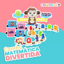 Combo Matemática Divertida (Carimbos Matemáticos + Tapete Interativo + Balança Matemática)
