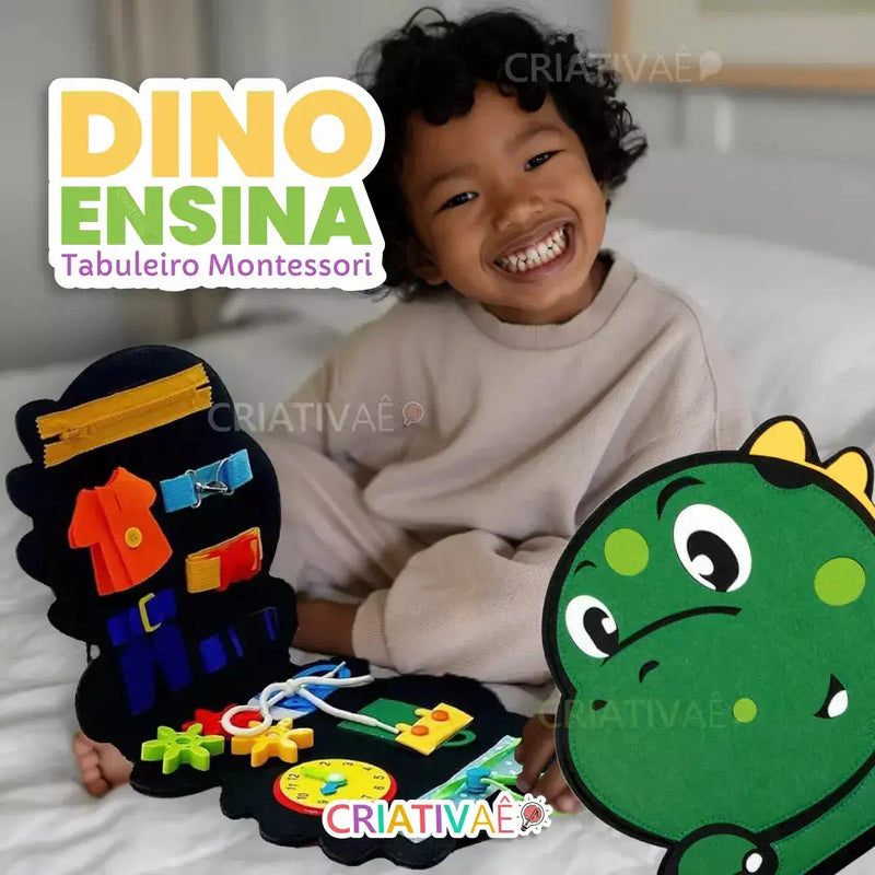 Dino Ensina - Tabuleiro Interativo Educativo Montessori