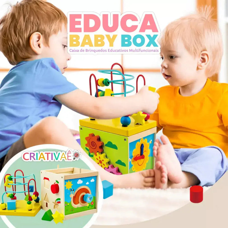 Educa Baby Box - Caixa de Brinquedos Educativos Multifuncionais