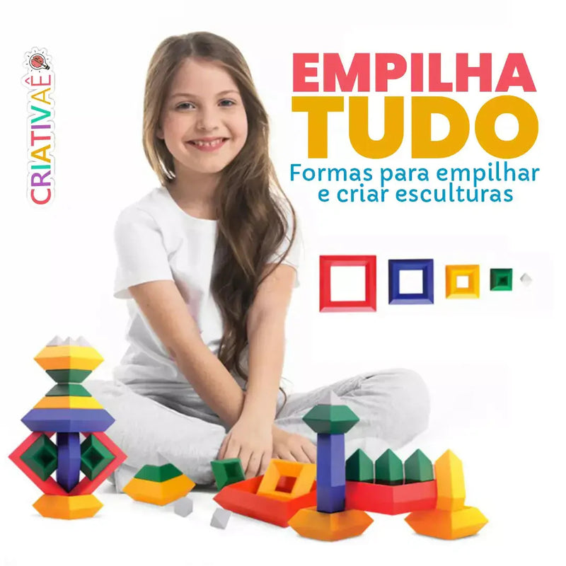 Empilhatudo - Formas para empilhar e criar esculturas