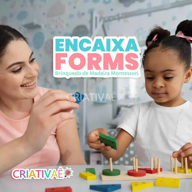 Encaixa Forms - Formas de Madeira Montessori