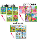 KIT 3 MagicBook - Livros Reutilizáveis