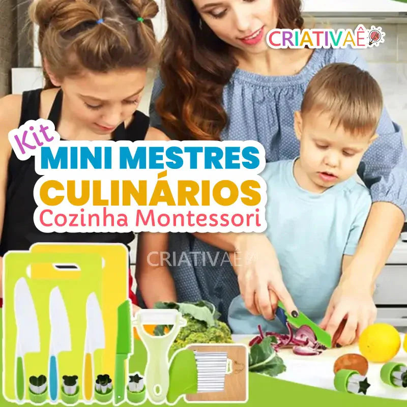 Kit Mini Mestres Culinários - Cozinha Montessori