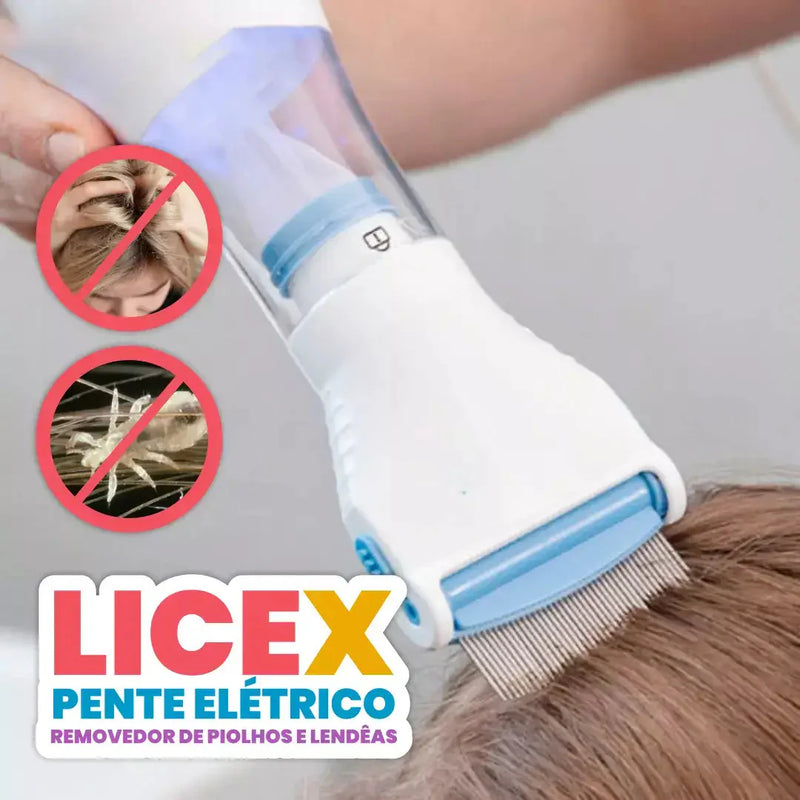 LiceX - Pente Elétrico Removedor de Piolhos e Lêndeas
