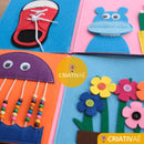 Livro Educativo Montessori - Criativaê FeltBook