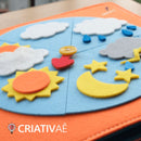 Livro Educativo Montessori - Criativaê FeltBook