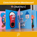 Livro Educativo Montessori - Criativaê FeltBook