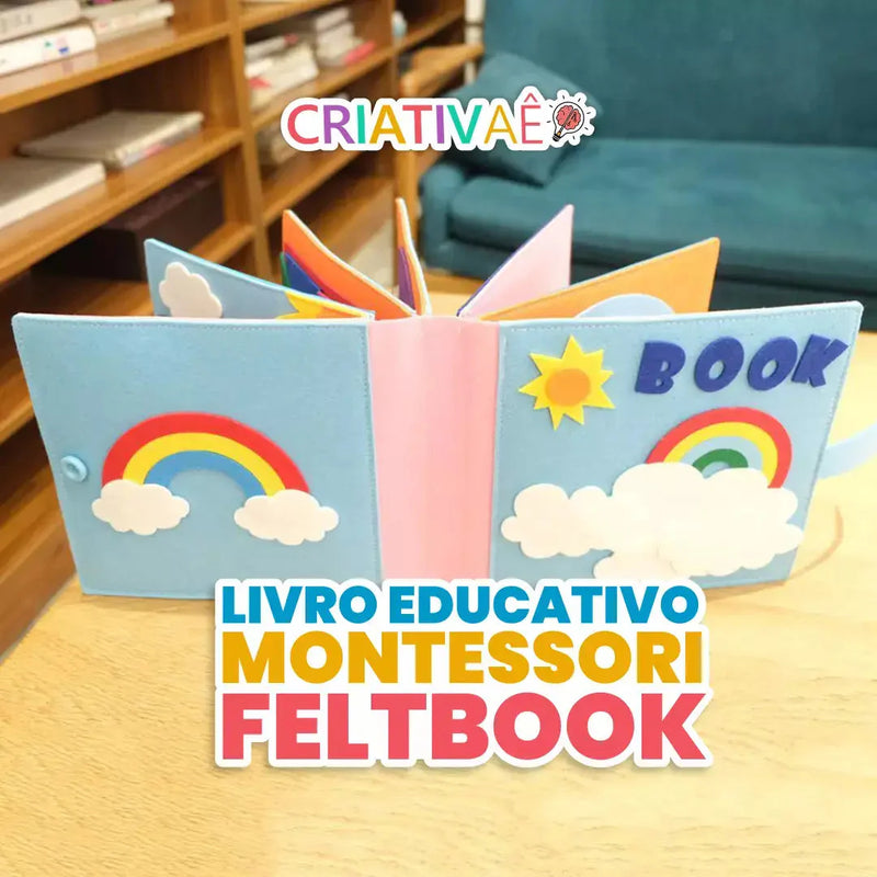 Livro Educativo Montessori - Criativaê FeltBook