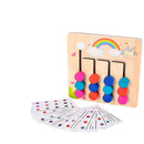 Lógic Cores - Brinquedo de Lógica Montessori de Madeira Educativo
