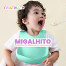 Migalhito - Babador de Silicone Impermeável