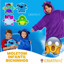 Moletom Infantil Bichinhos - Feito de Lã, Antialérgico e com Capuz