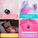 Pup Star Criativaê - Pelúcia Fofa com Projetor de Luzes Antialérgico