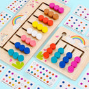 Lógic Cores - Brinquedo de Lógica Montessori de Madeira Educativo
