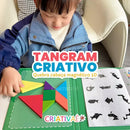 Tangram Criativo - Quebra cabeça magnético 3D