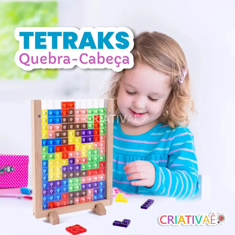 Tetraks - Empilhe peças, complete linhas.