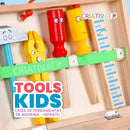 Tools Kids - Caixa de Ferramentas de Madeira Infantil