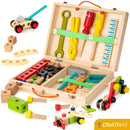 Tools Kids - Caixa de Ferramentas de Madeira Infantil