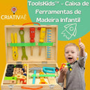 Tools Kids - Caixa de Ferramentas de Madeira Infantil