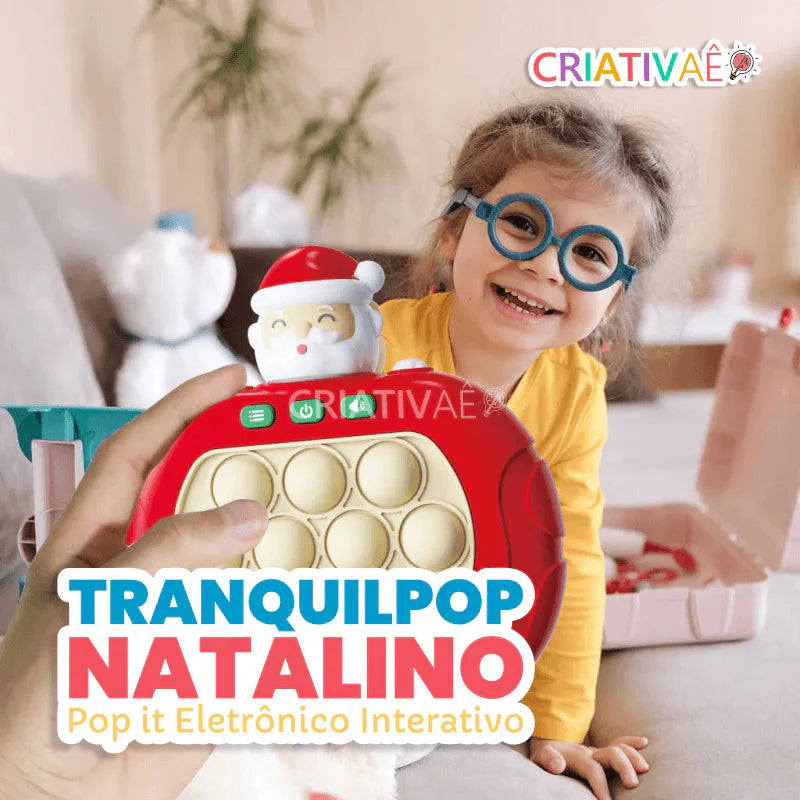 TranquilPop Natalino - Pop it Eletrônico Interativo